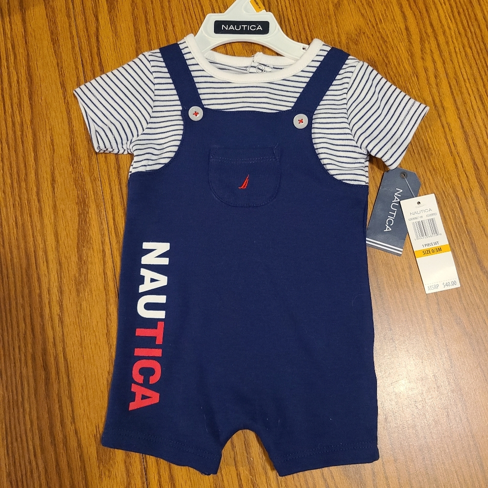 NWT 0-3 months nautica bodysuit
